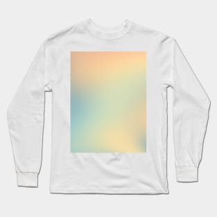 Sunshine And Teal Minimal Abstract Artwork Long Sleeve T-Shirt